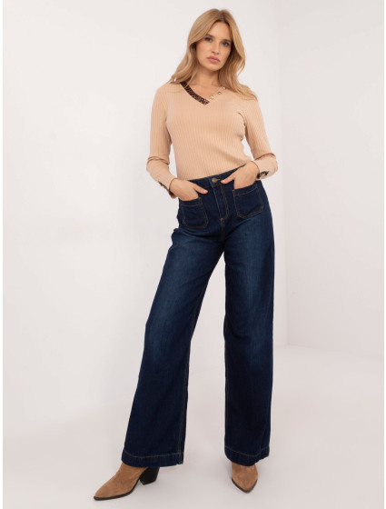 Spodnie jeans model 20612218 ciemny niebieski - FPrice