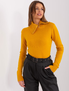 Sweter PM SW R3634.99 ciemny żółty