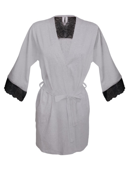 Housecoat model 18228633 Grey - DKaren