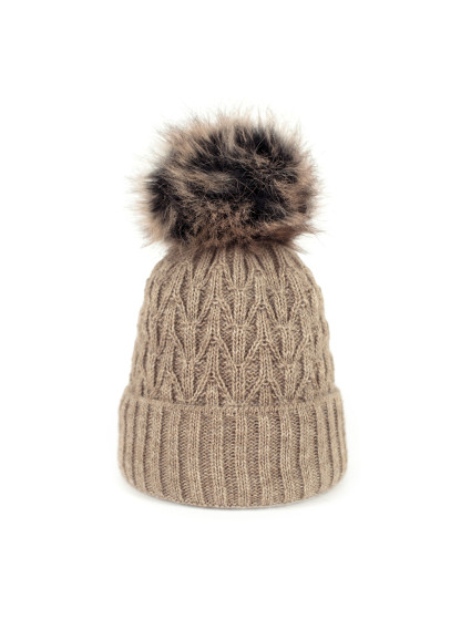 Dámská čepice Hat model 16709900 Dark Beige - Art of polo