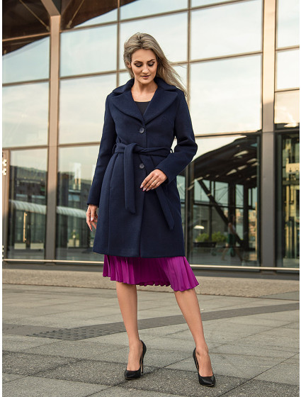 model 18954336 Coat Ala Navy Blue - Gamstel