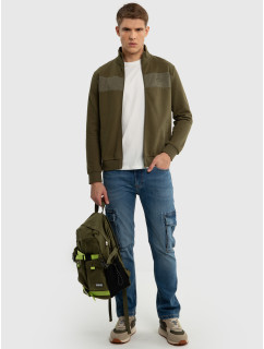 Velká hvězda Zip Mikina model 20785286 Khaki 303 - Big Star