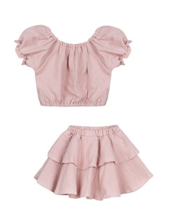 Ander Set Top&Skirt Charlotte Pink