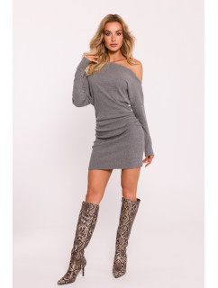 Made Of Emotion Dress M818 Grey Melange