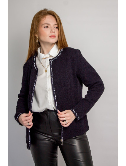 Jacket model 20676901 Dark Blue - Sweet Knit