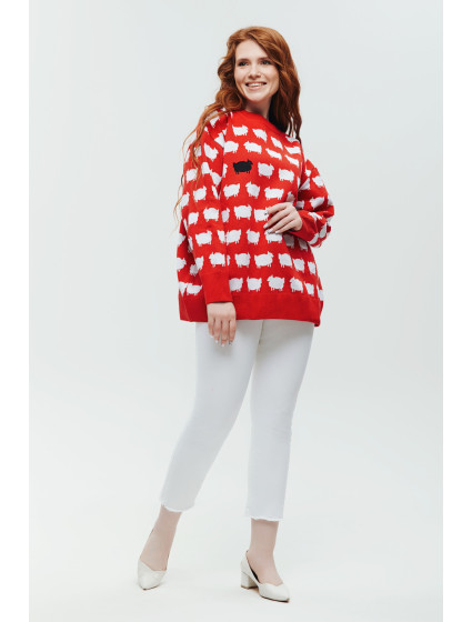 Sweet Knit Jumper 3209 Red