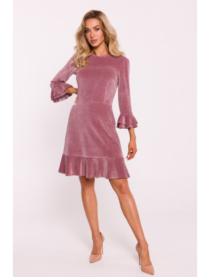 Made Of Emotion Dress M825 Crepe Pink