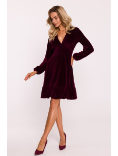 Made Of Emotion Dress M826 Maroon