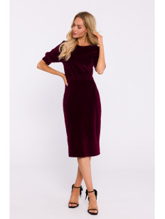 Made Of Emotion Dress M827 Maroon