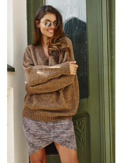 Sweater model 20679542 Brown - Makadamia