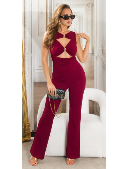 Sexy Overall with model 20742582 & gold details - Style fashion