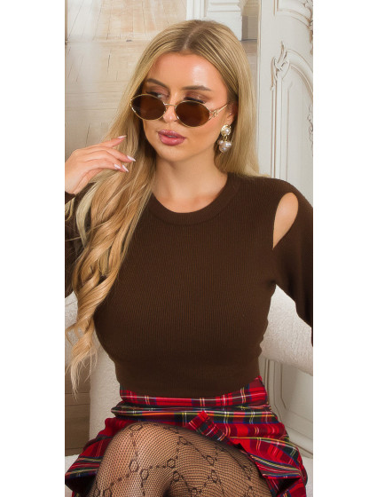 Sexy Crop Jumper with cut model 20753573 - Style fashion