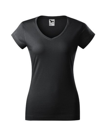 Fit V-neck tričko dámské ebony gray