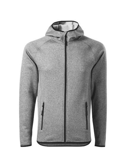 fleece pánský tmavě šedý melír model 20633354 - MALFINI, a.s.