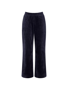 Dámské kalhoty Sensual Velour Wide Leg Trousers - BLUE - tm. modré 7064 - TRIUMPH