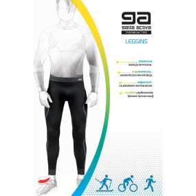 Pánské legíny Gatta 44017 Blanc Basic Thermoactive L-3XL