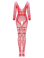 Bodystocking model 20791257 red - Beauty Night Fashion