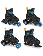 Spokey Quattro 4IN1 inline brusle SPK-943433 velikost 34-37 BK/DBL