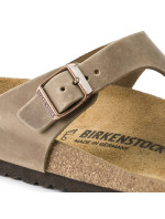 Dámské žabky Birkenstock Gizeh Oiled Leather Tabacco Brown Narrow (0943813) dámské