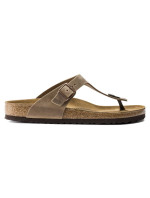 Dámské žabky Birkenstock Gizeh Oiled Leather Tabacco Brown Narrow (0943813) dámské