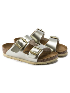 Dívčí žabky Birkenstock Arizona Kids Birko-Flor Electric Metallic Gold narrow (1014841)