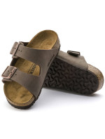 Dětské žabky Birkenstock Arizona Kids Birko-Flor Nubuck Mocha narrow (0552893)