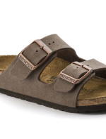 Dětské žabky Birkenstock Arizona Kids Birko-Flor Nubuck Mocha narrow (0552893)