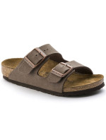 Dětské žabky Birkenstock Arizona Kids Birko-Flor Nubuck Mocha narrow (0552893)