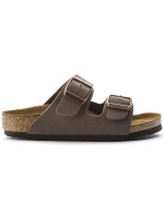 Dětské žabky Birkenstock Arizona Kids Birko-Flor Nubuck Mocha narrow (0552893)