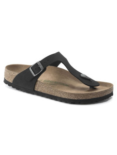 Birkenstock Gizeh Birko-Flor women's Narrow Black žabky pro úzkou nohu vegan black (1020487) dámské