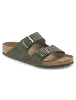 Žabky Birkenstock Arizona Vegan Microfaser Regular dámské-mužské Desert Dust Thyme wide foot vegan (1024550)