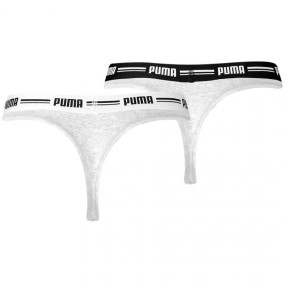 Dámská tanga String 2Pack model 16041689 05 šedá - Puma