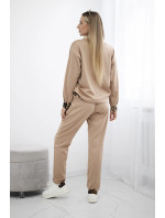 Sada se zvířecím motivem Sweatshirt + Hose velbloud