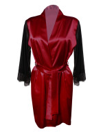 DKaren Housecoat Bonnie Crimson