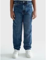 Velké hvězdné volné kalhoty Denim 190098 Střední Denim-482