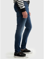 Velké hvězdné úzké kalhoty Denim 190116 Tmavý Denim-505