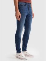 Velké hvězdné úzké kalhoty Denim 190116 Tmavý Denim-505