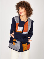 Sweet Knit Jacket 2243 Blue/Orange