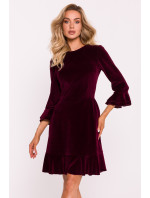 Made Of Emotion Dress M825 Maroon