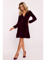 Made Of Emotion Dress M826 Maroon