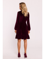 Made Of Emotion Dress M826 Maroon