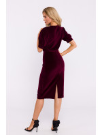 Made Of Emotion Dress M827 Maroon