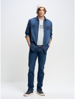 Big Star Slim kalhoty 110263 Medium Jeans-401