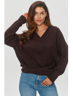 Sweater model 20679544 Chocolate - Makadamia