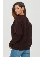 Sweater model 20679544 Chocolate - Makadamia