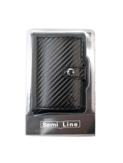 Semiline Unisex peněženka RFID P8296-2 černá