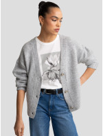 Cardigan Sweater model 20792410 901 Grey - Big Star