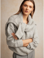 Cardigan Sweater model 20792410 901 Grey - Big Star