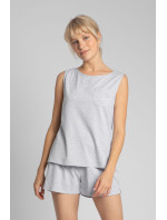 LaLupa Top LA015 Light Grey