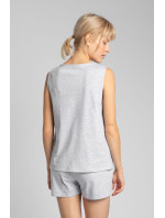 LaLupa Top LA015 Light Grey